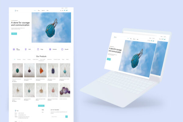 E-commerce Website for Crystal Age
